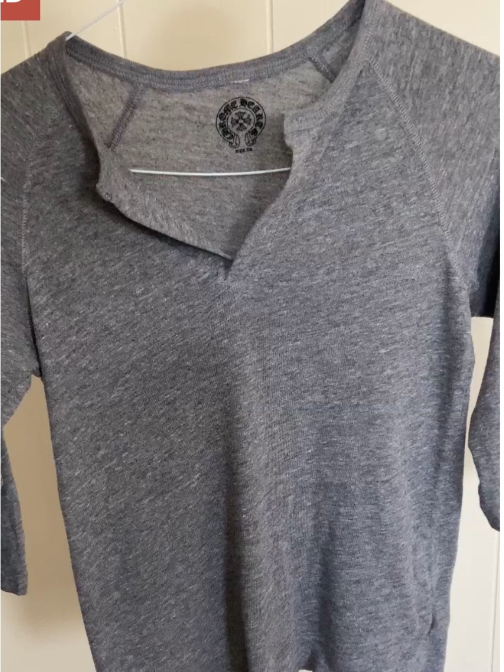 Chrome Hearts Gray Heather Long Sleeve Tee